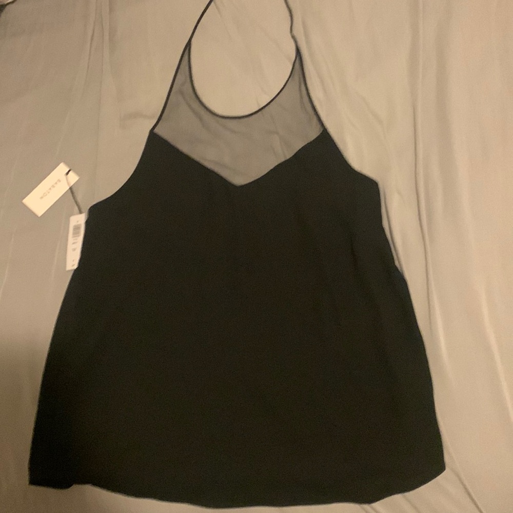 Black Babaton mesh halter medium